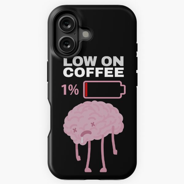 Item preview, Low On Coffee Social Battery designed and sold by ArtFromBeyond.