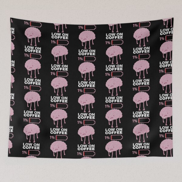 Item preview, Low On Coffee Social Battery designed and sold by ArtFromBeyond.