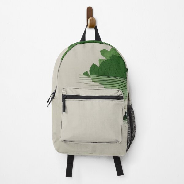 Item preview, Leaf on the Flow: Minimalist Boat on the Green River designed and sold by Piotrek0001.