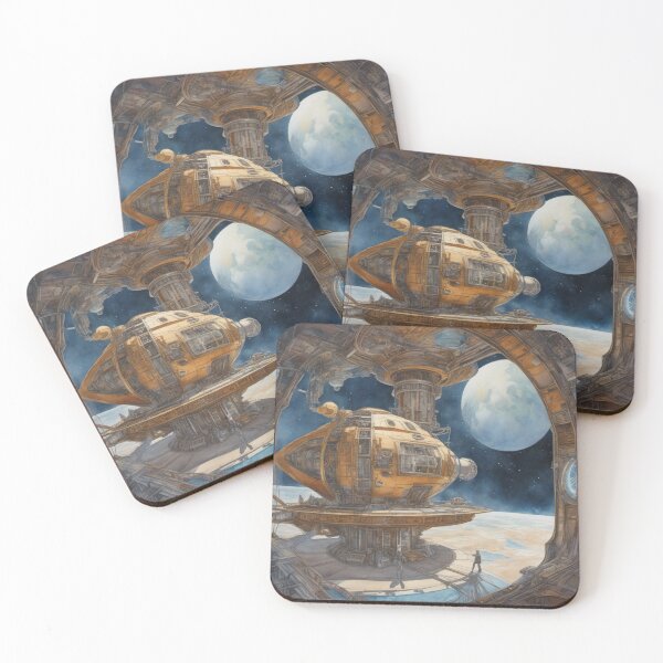 Item preview, Cosmic Voyage Discovery Watercolour designed and sold by ArtbyAdrian.