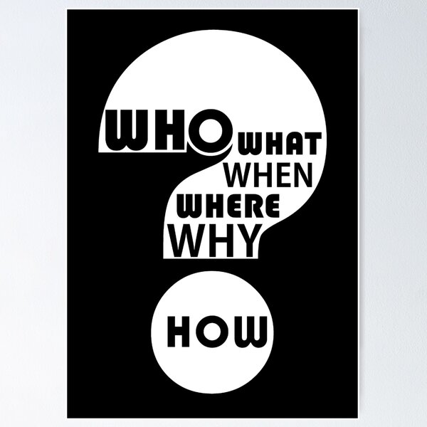 Item preview, Who, What, When, Where, Why, & How? designed and sold by Jean Gregory Evans.