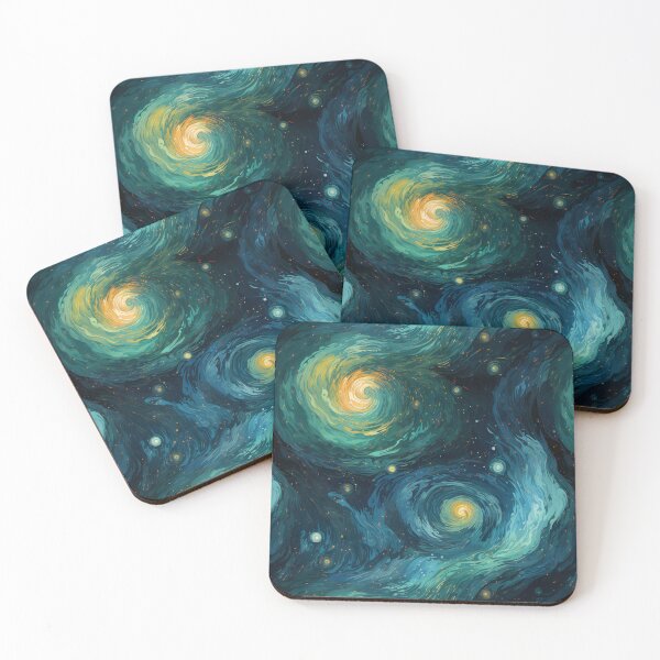 Aperçu de l'œuvre Modèle d'espace extra-atmosphérique Van Gogh Starry Night 19 créée et vendue par DigitalPatternx.