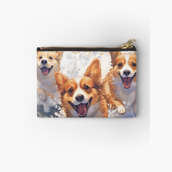 Item preview, Three Happy Corgis designed and sold by CatCoconut-Art.