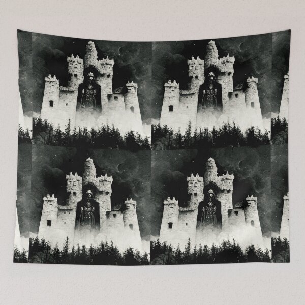 Item preview, Haunted Castle With A Ghostly Apparition  designed and sold by ZGigerBarker.