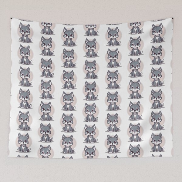 Item preview, Gray wolf with nice smile designed and sold by Realizey.