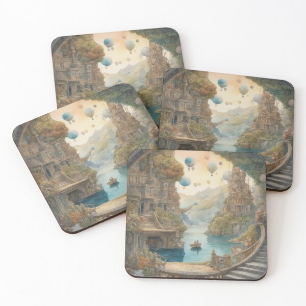 Item preview, Surreal Dreamscape Odyssey Watercolour designed and sold by ArtbyAdrian.