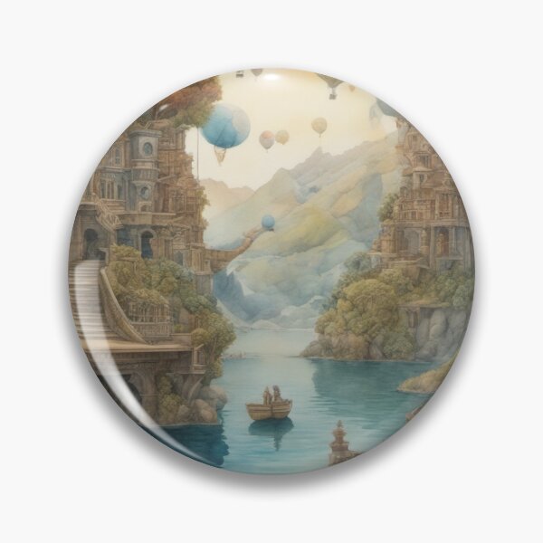 Item preview, Surreal Dreamscape Odyssey Watercolour designed and sold by ArtbyAdrian.