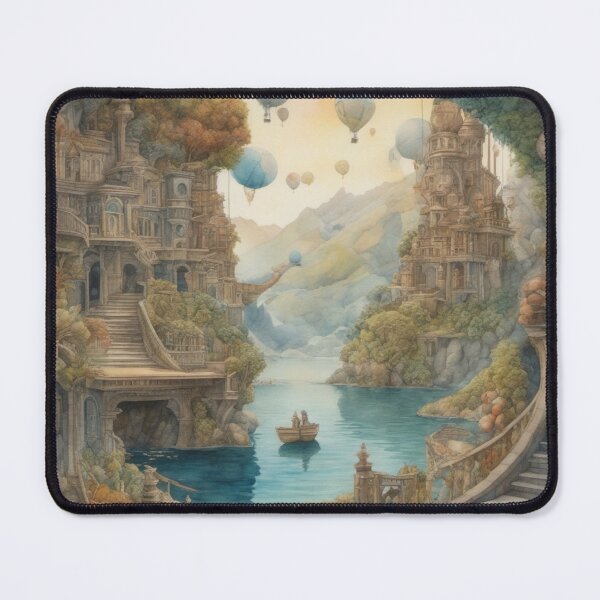 Item preview, Surreal Dreamscape Odyssey Watercolour designed and sold by ArtbyAdrian.