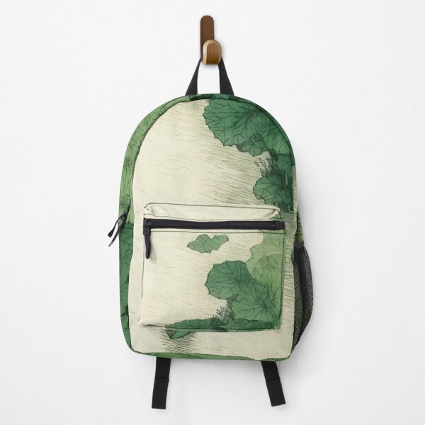 Item preview, Leaf on the Flow: Minimalist Boat on the Green River designed and sold by Piotrek0001.