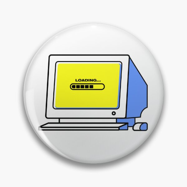 Item preview, Loading old PC vintage Video games Retro gaming designed and sold by Burning Dog.
