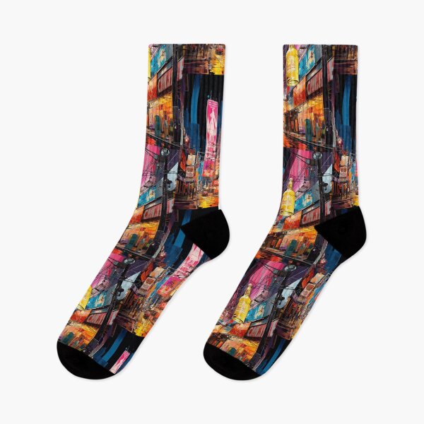 Item preview, Spirit Street: Pop Art Cityscape designed and sold by Moisky Art.