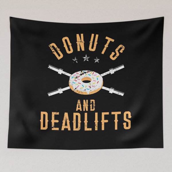 Artikelvorschau, Donuts und Deadlifts T-Shirt, lustiges Training Powerlifter Tee entworfen und verkauft von 14thFloor.