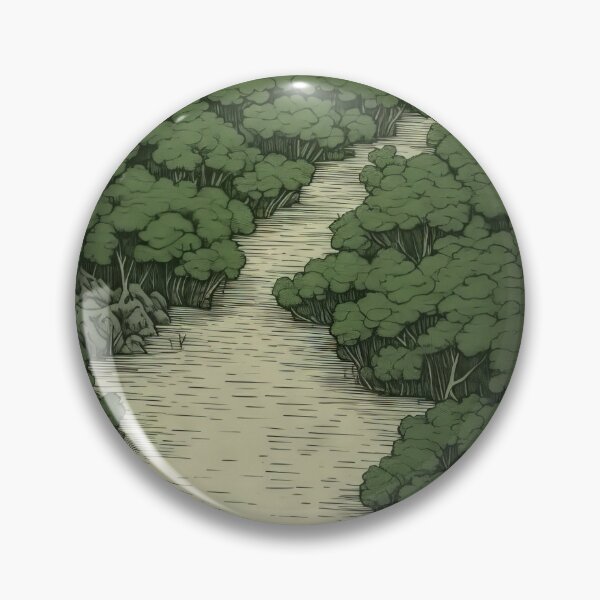 Item preview, Leaf on the Flow: Minimalist Boat on the Green River designed and sold by Piotrek0001.