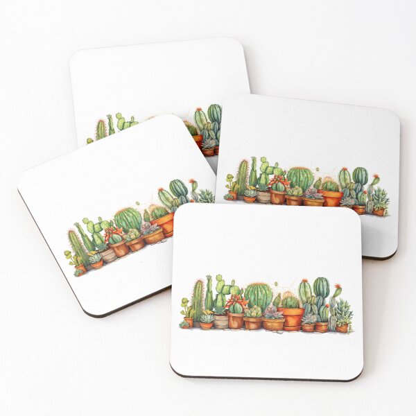 Item preview, Detailed Watercolor Cactus | Orange & Brown Theme designed and sold by bianca47.