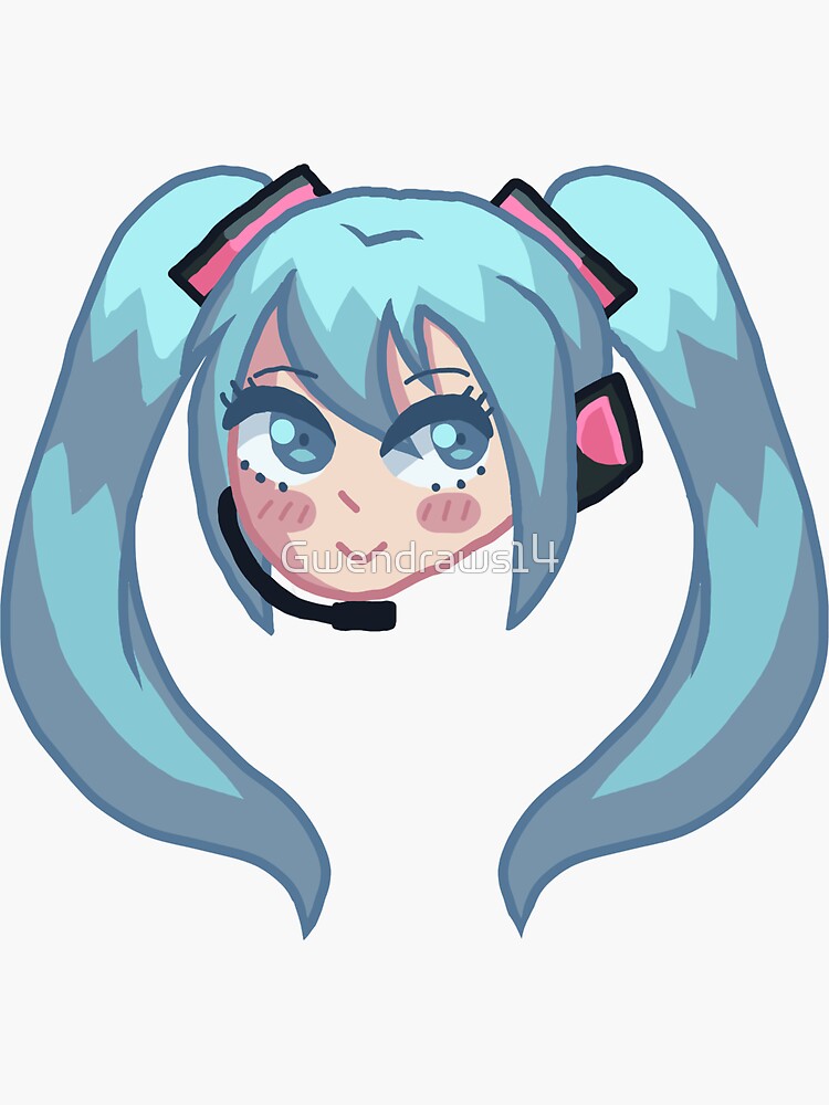 Chibi Miku Hatsune Stickers -  Norway