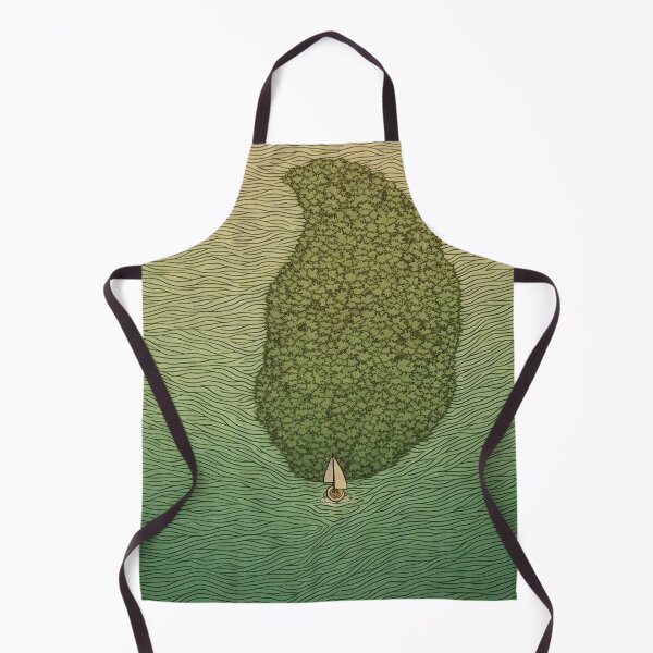 Item preview, Leaf on the Flow: Minimalist Boat on the Green River designed and sold by Piotrek0001.