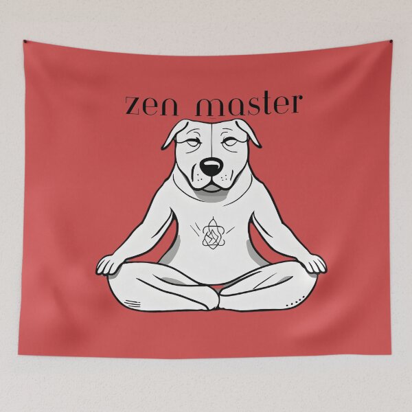 Item preview, Zen Master,  funny dog t-shirt sayings designed and sold by MonkeyEyez.
