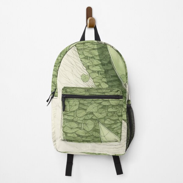 Item preview, Leaf on the Flow: Minimalist Boat on the Green River designed and sold by Piotrek0001.