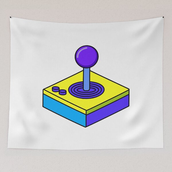 Aperçu de l'œuvre Joystick arcade vintage Video games Retro gaming créée et vendue par Burning Dog.