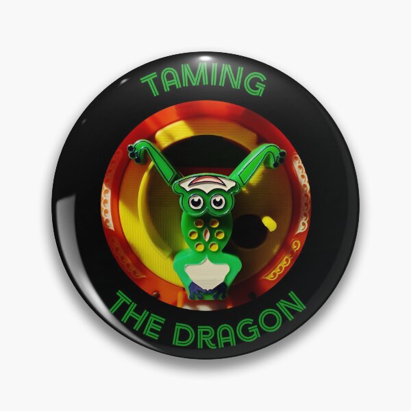 Item preview, Cute Frog doing Tai Chi - Taming the Dragon designed and sold by ToadsWorkshop.