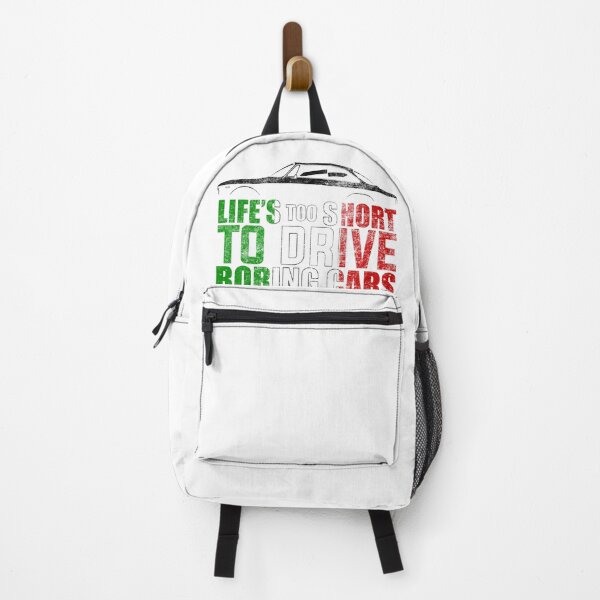 Item preview, Life’s too Short to Drive Boring Cars Alfa (For prints on white and light colours Distressed) designed and sold by Petrolhead T-Shirts and Art.