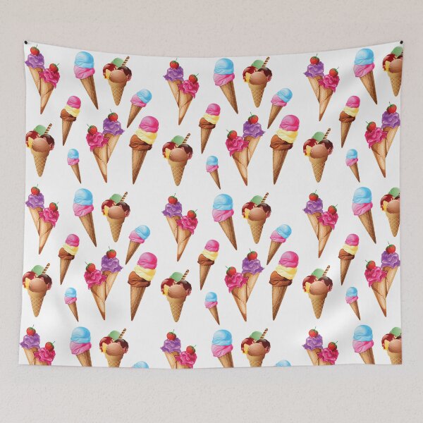 Item preview, Ice Cream Cool and Funny Happy Pattern designed and sold by nikolap99.