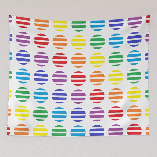 Item preview, Rainbow Polka Dots and Stripes  designed and sold by lornakay.