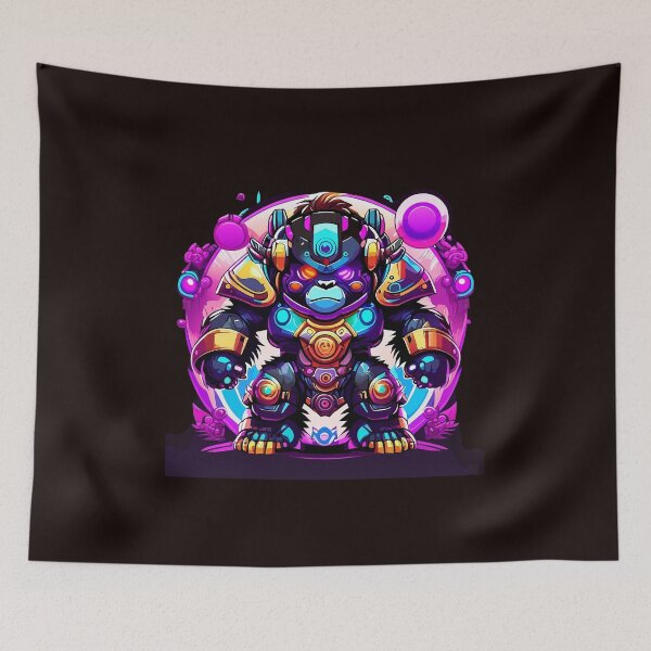 Item preview, Gorilla Robot Art: Unveiling Intrigue with Mechanical Majesty! Explore Now! designed and sold by Watchara Aekcheen.