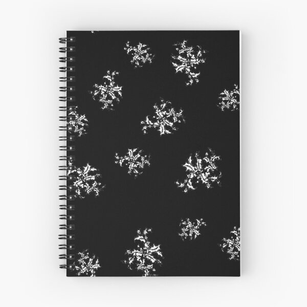 Item preview, Bosquejo de flores blancas sobre un fondo negro designed and sold by FlowerandDesing.