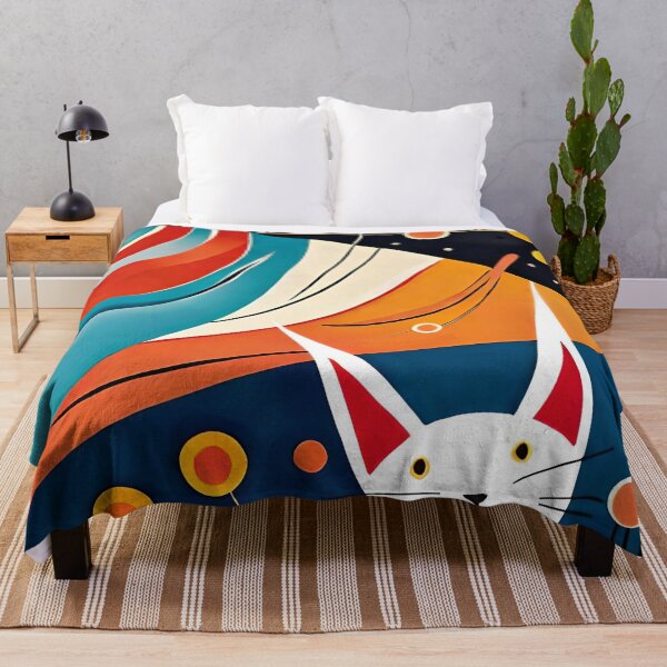 Item preview, colorful cat in the city designed and sold by Pistacheartco.