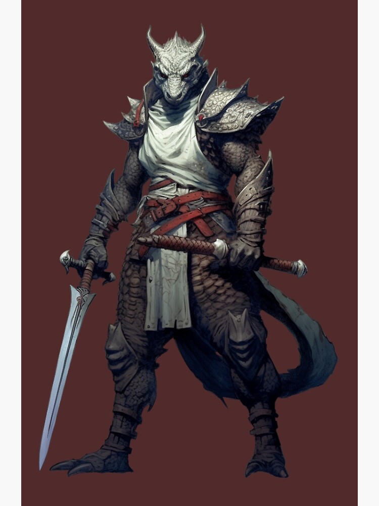Dragonborn Fighter 1" Poster for Sale by AtomicRay | Redbubble