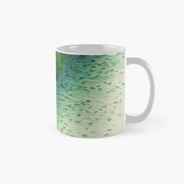 Item preview, Leaf on the Flow: Minimalist Boat on the Green River designed and sold by Piotrek0001.