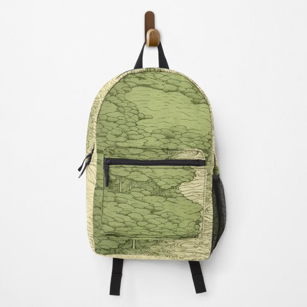 Item preview, Leaf on the Flow: Minimalist Boat on the Green River designed and sold by Piotrek0001.