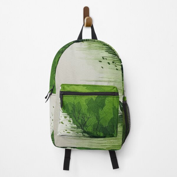 Item preview, Leaf on the Flow: Minimalist Boat on the Green River designed and sold by Piotrek0001.