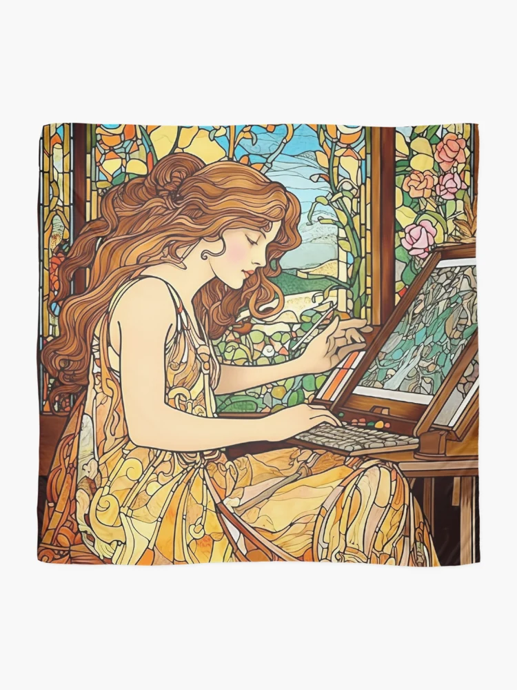 Thumbnail 2 of 3, Scarf, Computer programmer drawing designed and sold by ComicsFactory.
