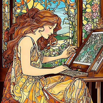 Artwork thumbnail, Computer programmer drawing by ComicsFactory