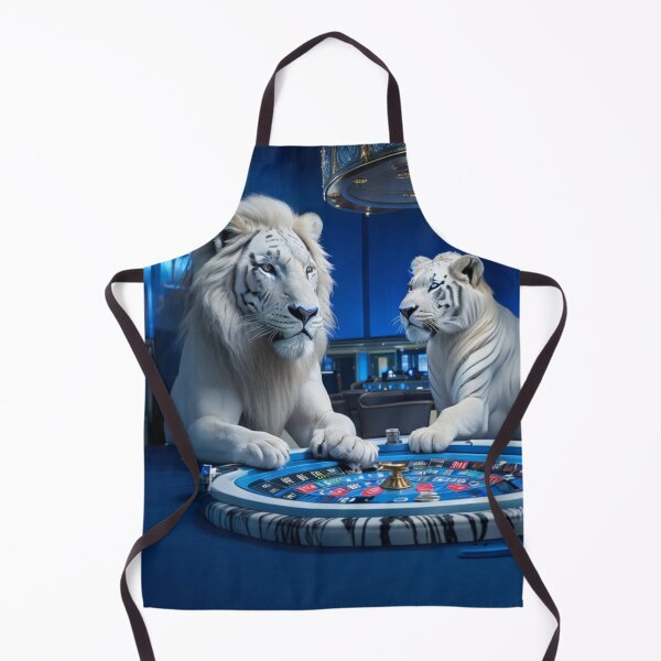 Artikelvorschau, Löwe und Tiger spielen Roulette im Casino entworfen und verkauft von Lazoni.