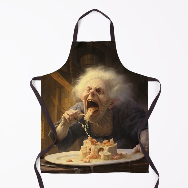 Item preview, Funny Old Lady Eating Smelly Cheese designed and sold by 2Shooze.
