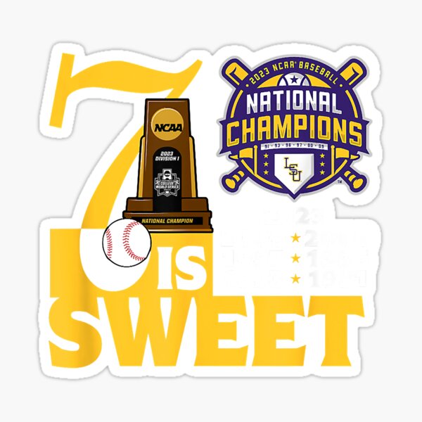 Louisiana State University - 2023 Baseball National Champs Sticker 