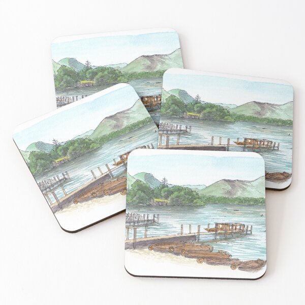 Artikelvorschau, Derwentwater aus Keswick Aquarell entworfen und verkauft von Tom Napper Design.