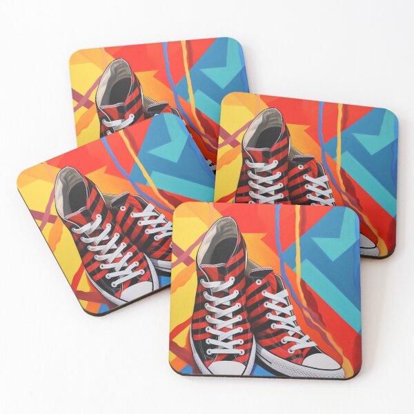 Item preview, "Footsteps of Fire: Pop Art Sneakers designed and sold by Moisky Art.