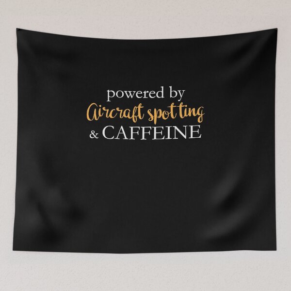 Item preview, Powered By Aircraft Spotting And Caffeine designed and sold by theredteacup.