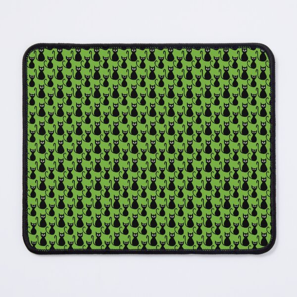 Item preview, Black Cats in a Row Seamless Pattern designed and sold by Cedarrue.