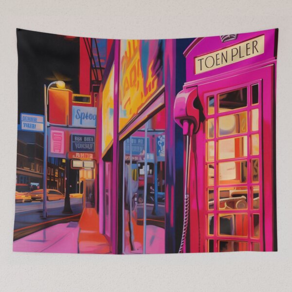 Item preview, London Call: Pop Art Phone Booth designed and sold by Moisky Art.