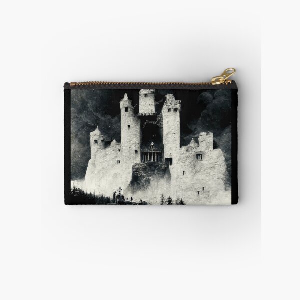 Item preview, Night Paint Of A Mountain Castle In A Forest designed and sold by ZGigerBarker.