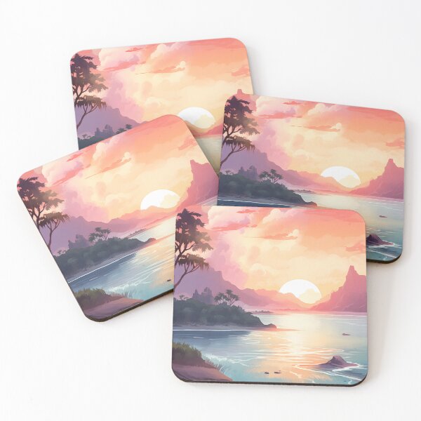 Item preview, Sunset Symphony: Seaside Watercolor designed and sold by Shirtastically.