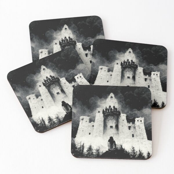 Item preview, Apparition In The Forest At A Mountain Castle In A Forest designed and sold by ZGigerBarker.