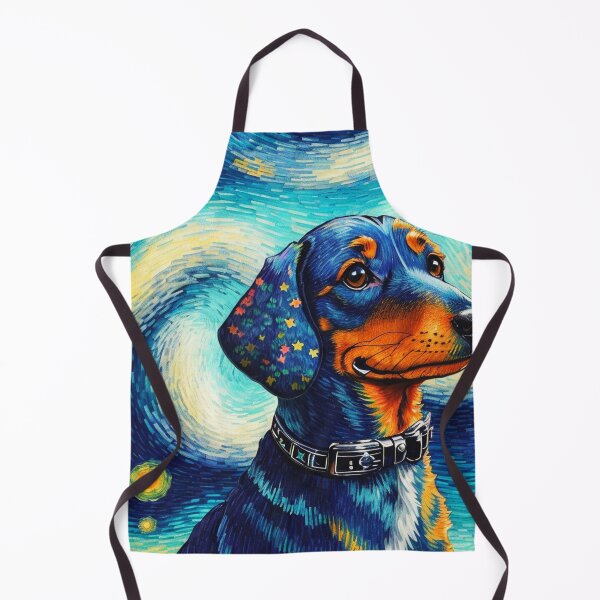 Artikelvorschau, Van Gogh Starry Night Dachshund entworfen und verkauft von Vangoholic.