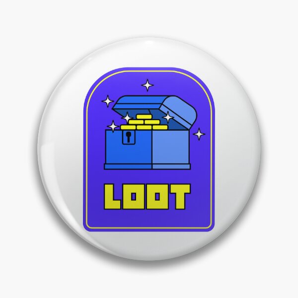 Item preview, Loot treasure Video games Retro gaming designed and sold by Burning Dog.