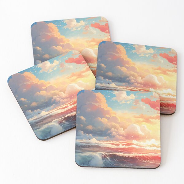 Item preview, Seaside Serenade: A Sunset Watercolor designed and sold by Shirtastically.